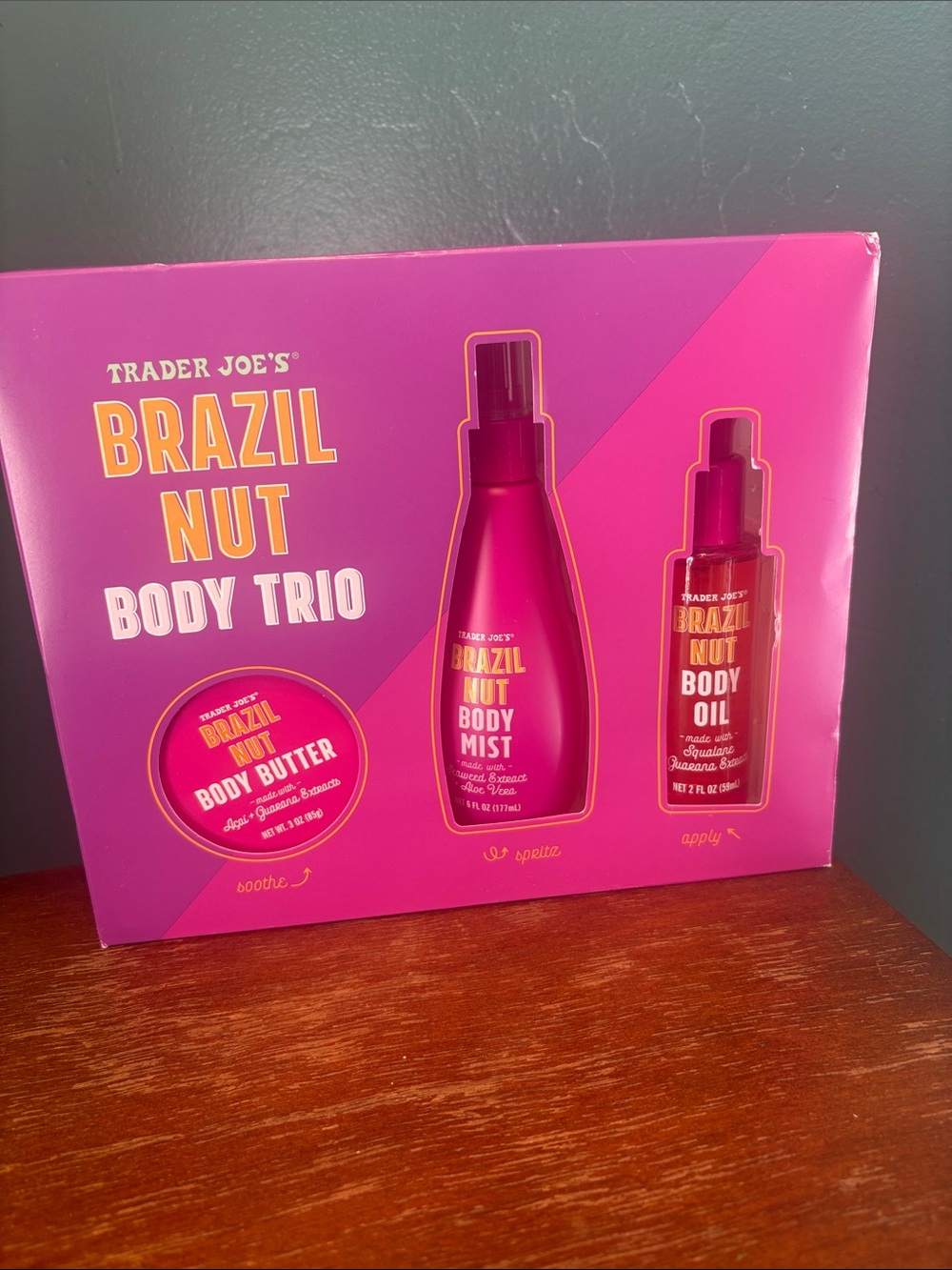 Brazil Nut Body Trio – Pink